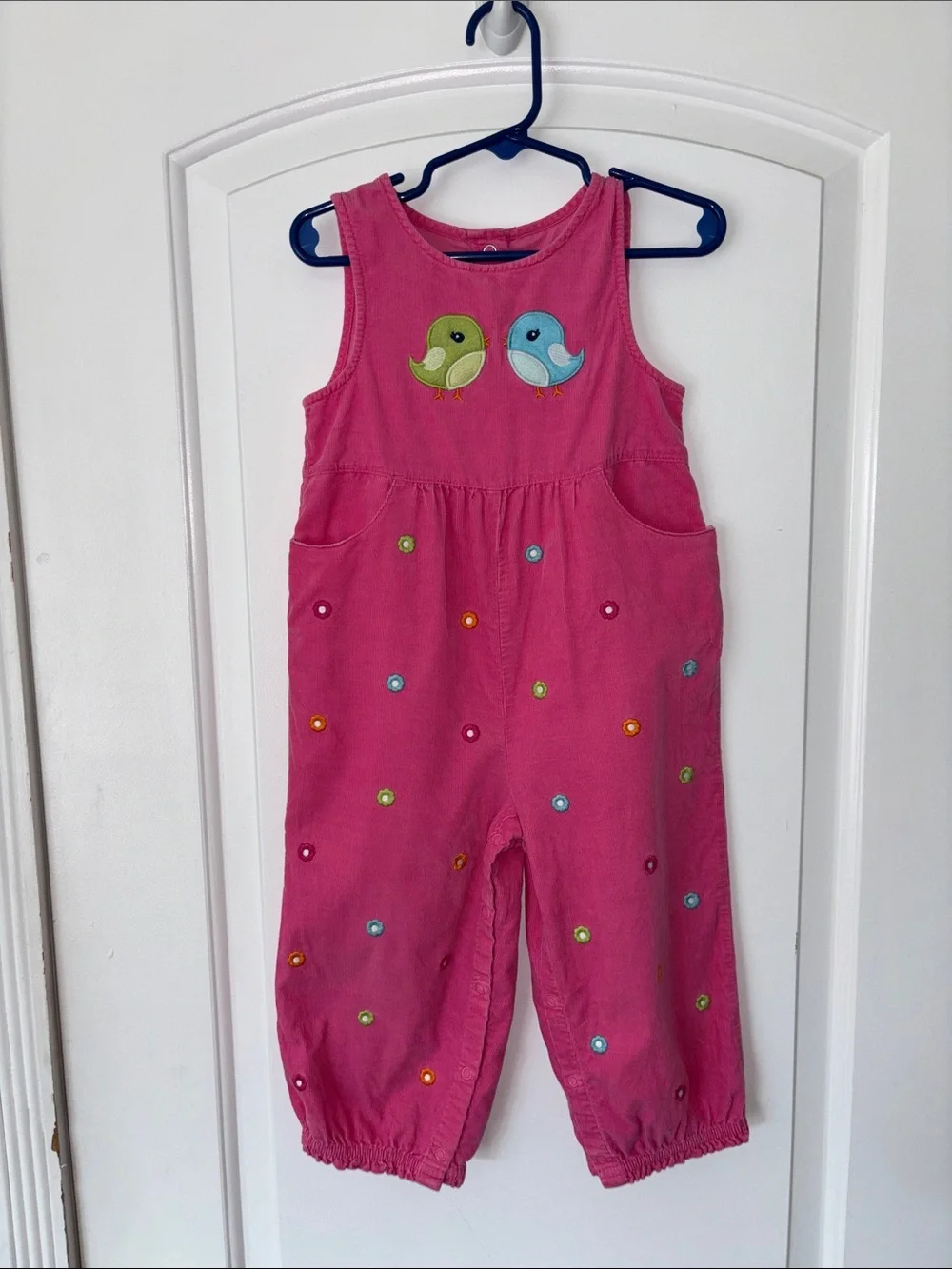 Gymboree smart and sweet cord bird overalls coveralls 2T vintage 2012